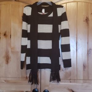 New Sweater with front hand pocket & scarf - NWT